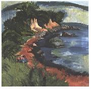 Ernst Ludwig Kirchner Coast of Fehmarn oil painting artist